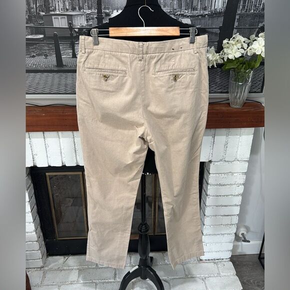 Banana Republic Mens Chino Pants khaki Tan Aiden Fit 33x32 100% Cotton - Picture 3 of 6